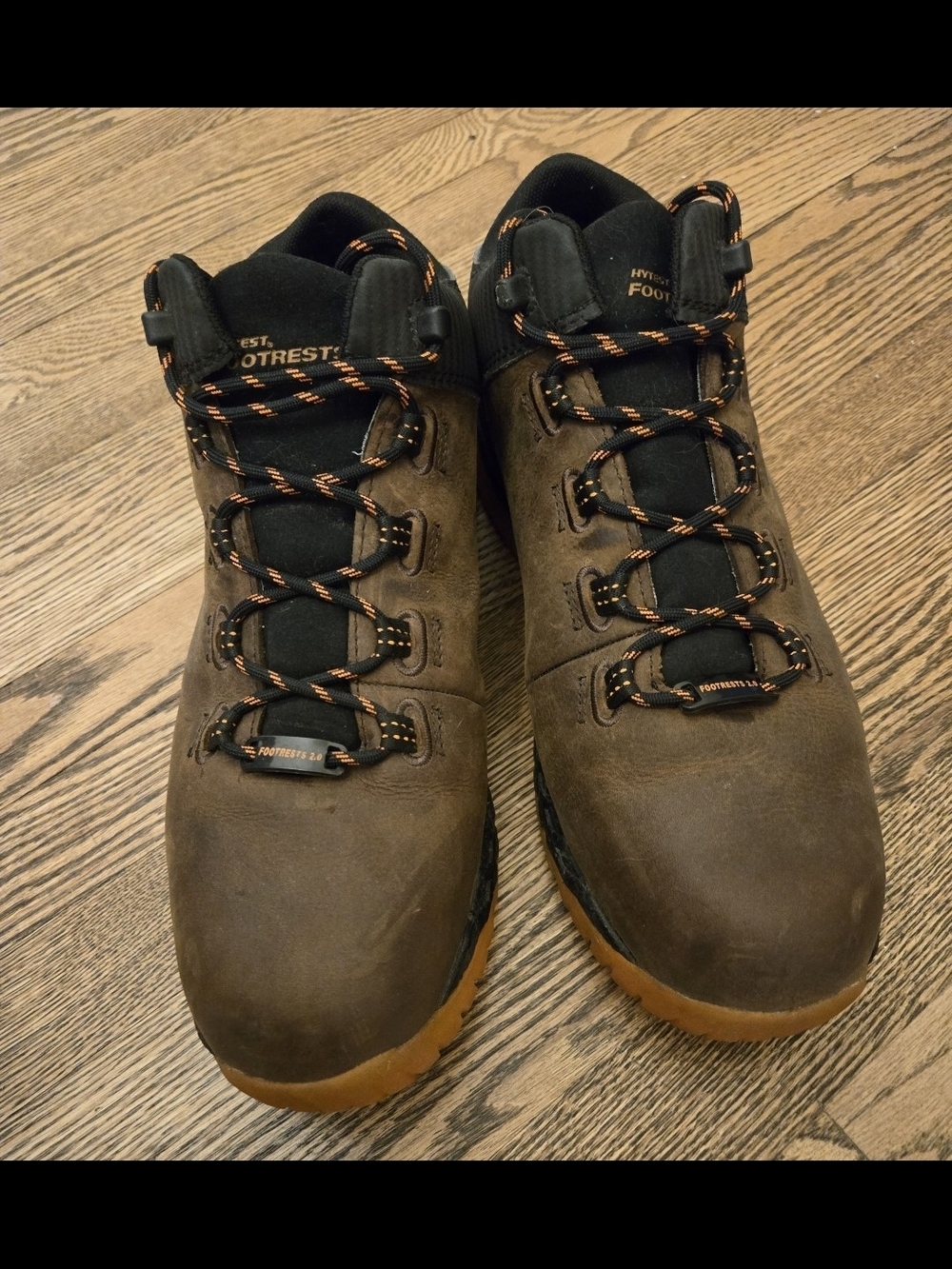 Hytest FootRests 2.0 Brown Leather Work Boots Mens Size 13